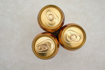 Tins of ginger beer