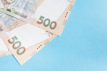 Ukrainian national currency bills. Ukrainian Money.