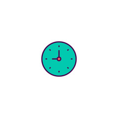 Clock icon design. Essential icon vector design