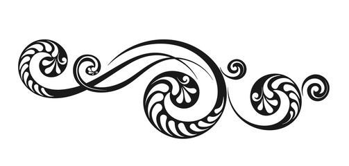 Vintage decorative calligraphic element