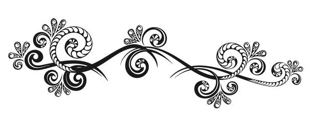 Vintage decorative calligraphic element