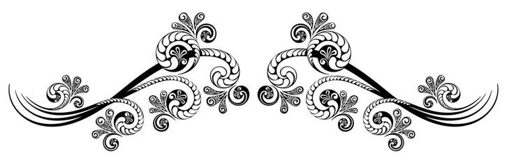 Vintage decorative calligraphic element