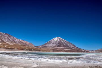 Fototapeta na wymiar Licancabur volcano in the Atacama Desert, seen from Bolivia