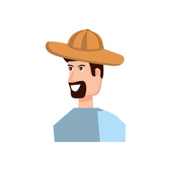 young man with hat avatar character