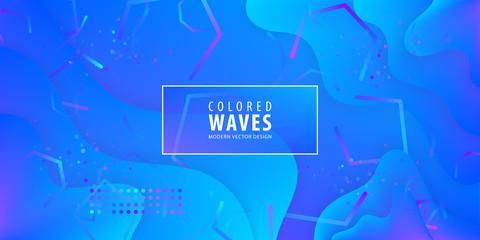 Fluid gradient shapes composition. Liquid color background design. Design posters. Vector illustration. Eps10