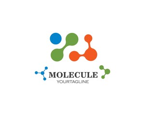 molecule logo vector illustration design