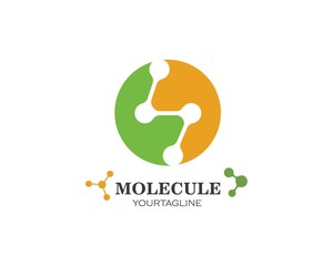 molecule logo vector illustration design