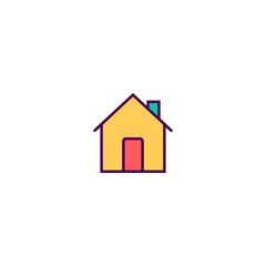 Home icon design. Essential icon vector design