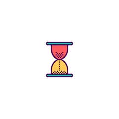 Hourglass icon design. Essential icon vector design