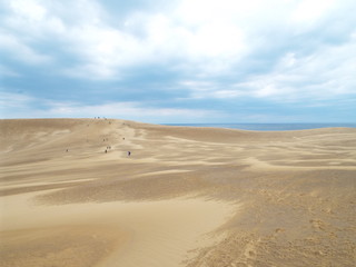 Fototapeta na wymiar Japan Tottori sakyu Sand dune