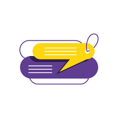 speech bubbles isolated icon