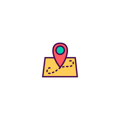 Map location icon design. Essential icon vector design