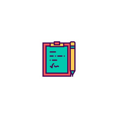 Notebook icon design. icon vector design