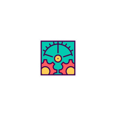 Fototapeta premium Settings icon design. Essential icon vector design