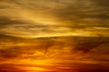 Fototapeta premium 夕焼け空アップ