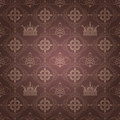 Royal wallpaper vintage style for your design vector graphics