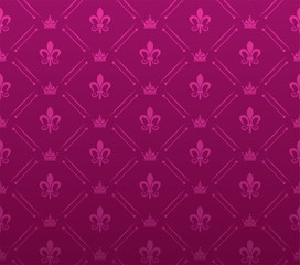 Purple background Wallpaper in Royal style, vector art