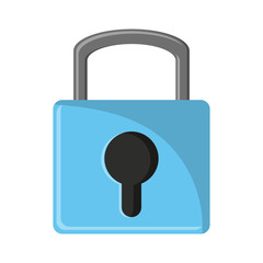 Padlock security symbol