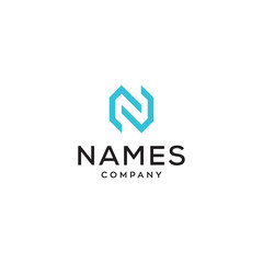 Fototapeta premium N letter logo design