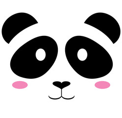 vector cute panda bear