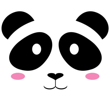 vector cute panda bear