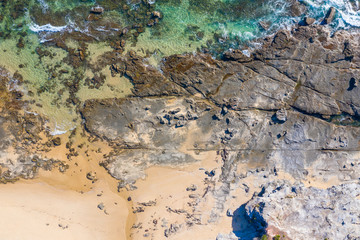 Rocky Coastline - DUdley Beach - Newcastle Australia