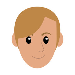 Man smiling face cartoon