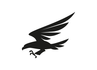 Eagle symbol or sign illustration on white background.