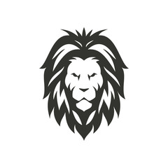 Vector lion black icon.