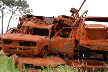 Car in a dump