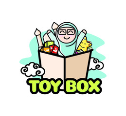 muslim toy character design, toy box