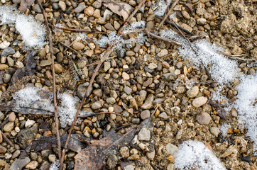 ground covered with snow 