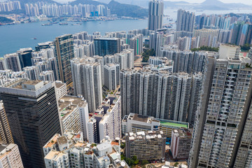 Hong Kong city at day time
