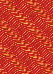 vivid orange and yellow colored organic lines in a repeating pattern for textiles, fabric, wallpaper, backdrops, covers, brochure and poster surface designs. pattern swatch at eps. file