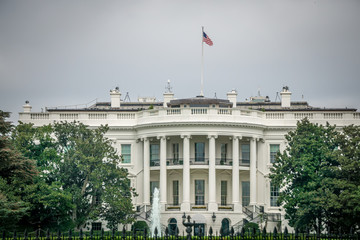 Fototapeta na wymiar At The White House in Washington DC