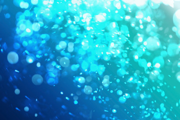 Graphic of blue ocean or pool with air bubble and space for write wording, underwater party or diving is very popular in Thailand and others tropical country, pool party is popular and trendy