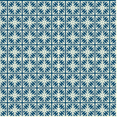 Abstract Vector Seamless Pattern With Abstract Geometric Style. Repeating Sample Figure And Line. For Fashion Interiors Design, Wallpaper, Textile Industry. Silver blue color