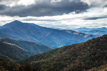 Fototapeta premium blue ridge mountains views from the parkway