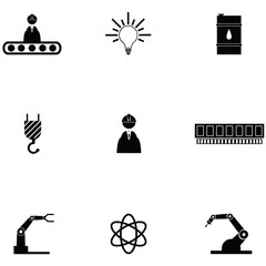 robot icon set
