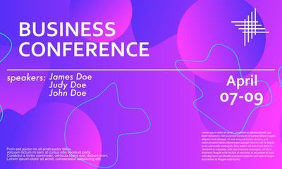 Business conference invitation design template