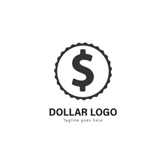 Money logo template design. Money logo with modern frame vector design