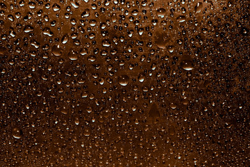 raindrops on glass, condensate 
