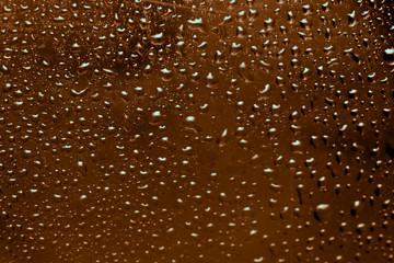 raindrops on glass, condensate 