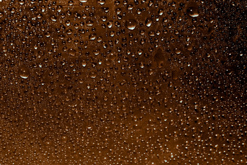 raindrops on glass, condensate 