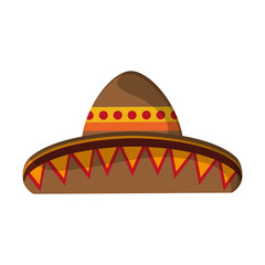 Mexican hat sombrero isolated