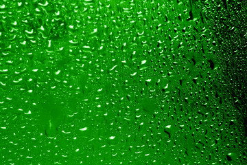 raindrops on glass, condensate 