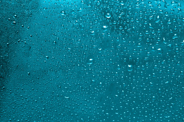 raindrops on glass, condensate 