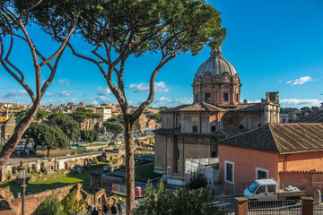 Obraz premium Weekend in Rome. Grandiose architecture and ancient ruins