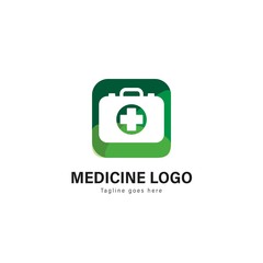 Fototapeta premium Medic logo template design. Medic logo with modern frame vector design