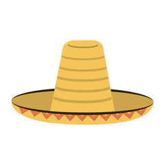 Mexican hat sombrero isolated